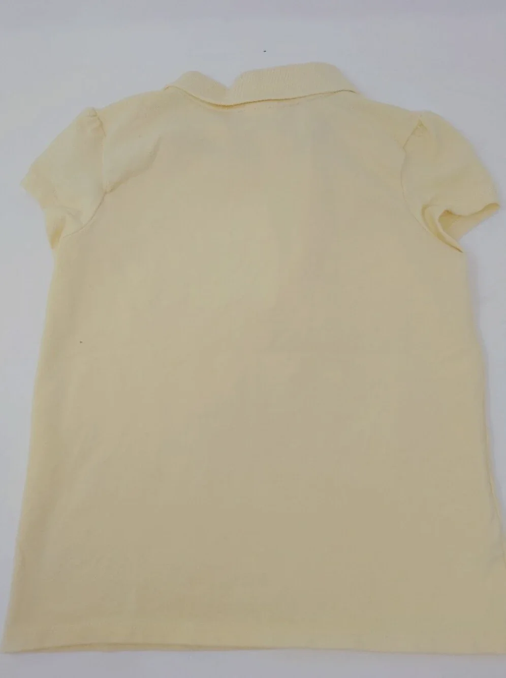 Gymboree Yellow Ruffle Polo Top Girl's Size 6, Play proof, Casual